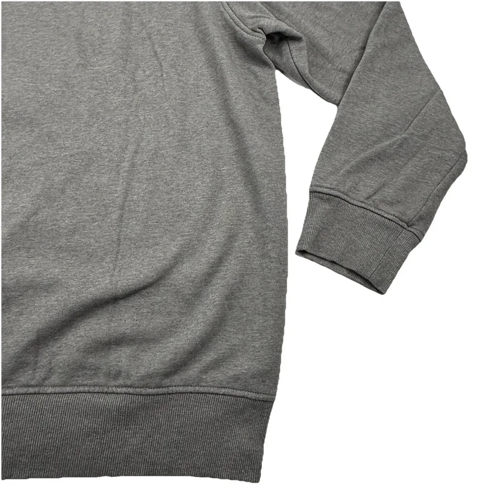 The North Face Mens 1/4 Snap Button Fleece Pullover Heather Gray Size XXL